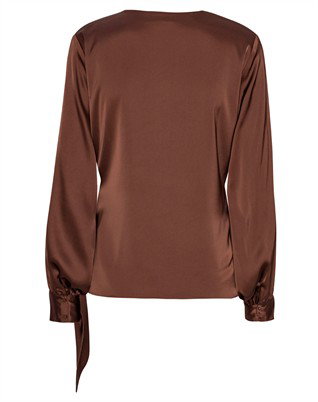 Ines Bluse - Semi Rich Brown